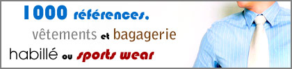 1000 rfrences, vtements et bagagerie, habill ou sports wear